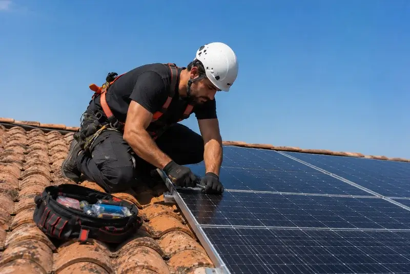 Maintenance et monitoring de panneaux solaires à Nivillac